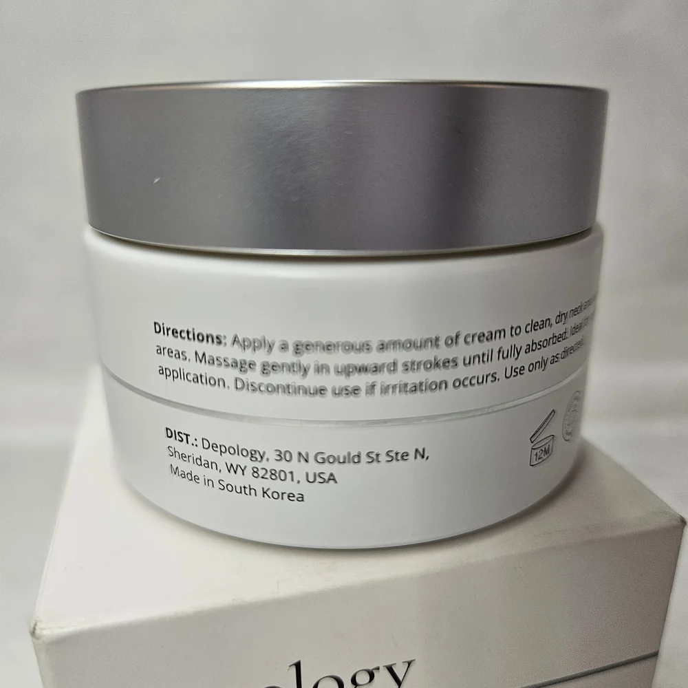 Dèpology Firming Neck & Décolleté Cream 1.69oz Anti-Aging Retinol NEW Sealed